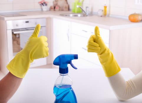 Refreshing a sofa with odor removal and deep cleaning