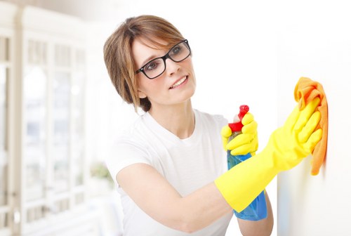Upholstery being treated for pet smell