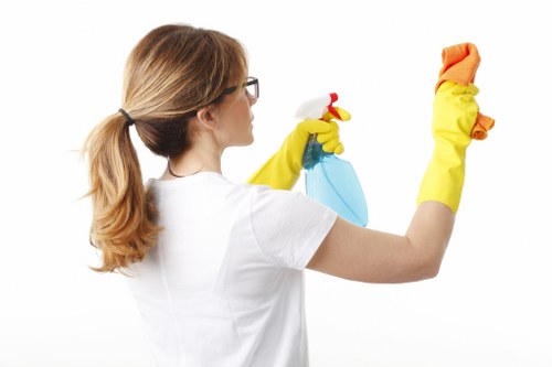 Hard surface stain removal with cleaning tools